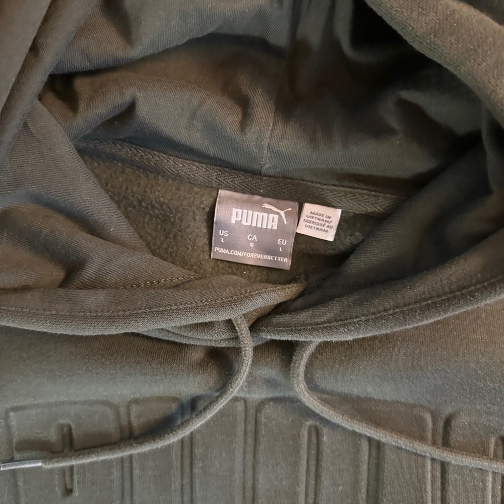 PUMA Men's Green hoodie - Picture 3 of 3